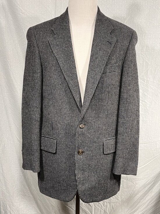 Chaps Ralph Lauren Other - Men’s Chaps Ralph Lauren Tweed Blazer Sport Coat 40T Gray 2 Button Fully Lined